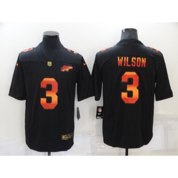 Men's Denver Broncos #3 Russell Wilson Black Fashion Limited Stitched Jersey Men's Denver Broncos #3 Russell Wilson Black Fashion Limited Stitched Jersey