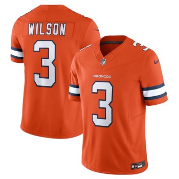 Men's Denver Broncos #3 Russell Wilson Orange 2023 F.U.S.E. Vapor Untouchable Stitched Jersey Men's Denver Broncos #3 Russell Wilson Orange 2023 F.U.S.E. Vapor Untouchable Stitched Jersey