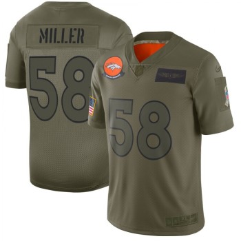 Men's Denver Broncos #58 Von Miller 2019 Camo Salute To Service Limited Stitched NFL Jersey Men's Denver Broncos #58 Von Miller 2019 Camo Salute To Service Limited Stitched NFL Jersey