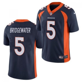 Men's Denver Broncos #5 Teddy Bridgewater Navy Vapor Untouchable Limited Stitched Jersey Men's Denver Broncos #5 Teddy Bridgewater Navy Vapor Untouchable Limited Stitched Jersey