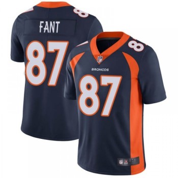 Men's Denver Broncos #87 Noah Fant Navy Vapor Untouchable Limited Stitched Jersey Men's Denver Broncos #87 Noah Fant Navy Vapor Untouchable Limited Stitched Jersey