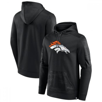 Men's Denver Broncos Black On The Ball Pullover Hoodie Men's Denver Broncos Black On The Ball Pullover Hoodie