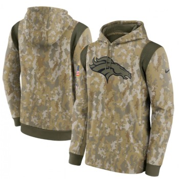 Men's Denver Broncos Camo 2021 Salute To Service Therma Performance Pullover Hoodie Men's Denver Broncos Camo 2021 Salute To Service Therma Performance Pullover Hoodie