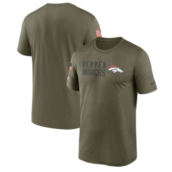 Men's Denver Broncos Olive 2022 Salute to Service Legend Team T-Shirt Men's Denver Broncos Olive 2022 Salute to Service Legend Team T-Shirt