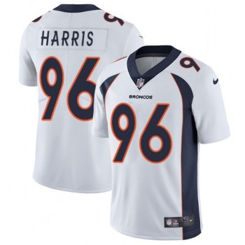Men's Denver Broncos #96 Shelby Harris White Vapor Untouchable Limited Stitched Jersey Men's Denver Broncos #96 Shelby Harris White Vapor Untouchable Limited Stitched Jersey