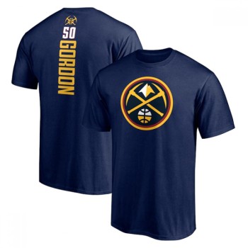 Men's Denver Nuggets #50 Aaron Gordon Navy Name & Number T-Shirt Men's Denver Nuggets #50 Aaron Gordon Navy Name & Number T-Shirt