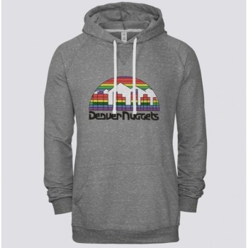 Men's Denver Nuggets Gray Pullover Hoodie
