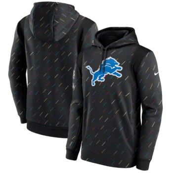 Men's Detroit Lions 2021 Charcoal Crucial Catch Therma Pullover Hoodie Men's Detroit Lions 2021 Charcoal Crucial Catch Therma Pullover Hoodie