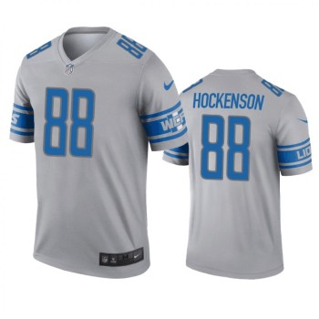 Men's Detroit Lions #88 T.J. Hockenson Gray Inverted Legend Jersey Men's Detroit Lions #88 T.J. Hockenson Gray Inverted Legend Jersey