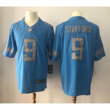 Men's Detroit Lions #9 Matthew Stafford Light Blue 2017 Elite Stitched NFL Jersey Men's Detroit Lions #9 Matthew Stafford Light Blue 2017 Elite Stitched NFL Jersey