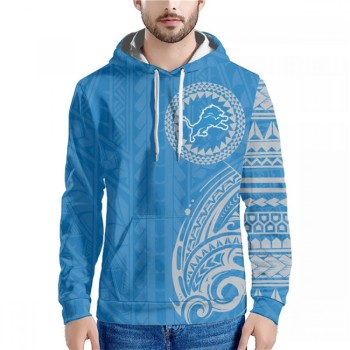 Men's Detroit Lions Blue Hoodie Men's Detroit Lions Blue Hoodie