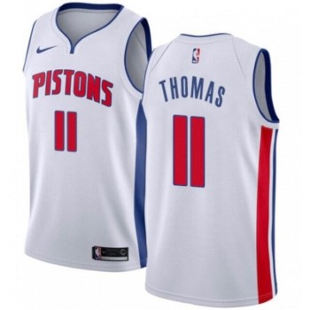 Men's Detroit Pistons #11 Isiah Thomas White Stitched NBA Jersey Men's Detroit Pistons #11 Isiah Thomas White Stitched NBA Jersey