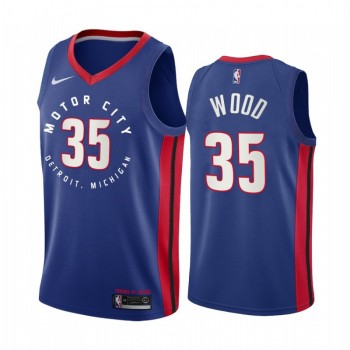 Men's Detroit Pistons #35 Christian Wood 2020 Blue City Edition Stitched Jersey Men's Detroit Pistons #35 Christian Wood 2020 Blue City Edition Stitched Jersey