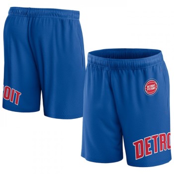 Men's Detroit Pistons Blue Free Throw Mesh Shorts Men's Detroit Pistons Blue Free Throw Mesh Shorts