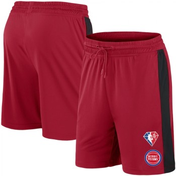 Men's Detroit Pistons Red Shorts Men's Detroit Pistons Red Shorts
