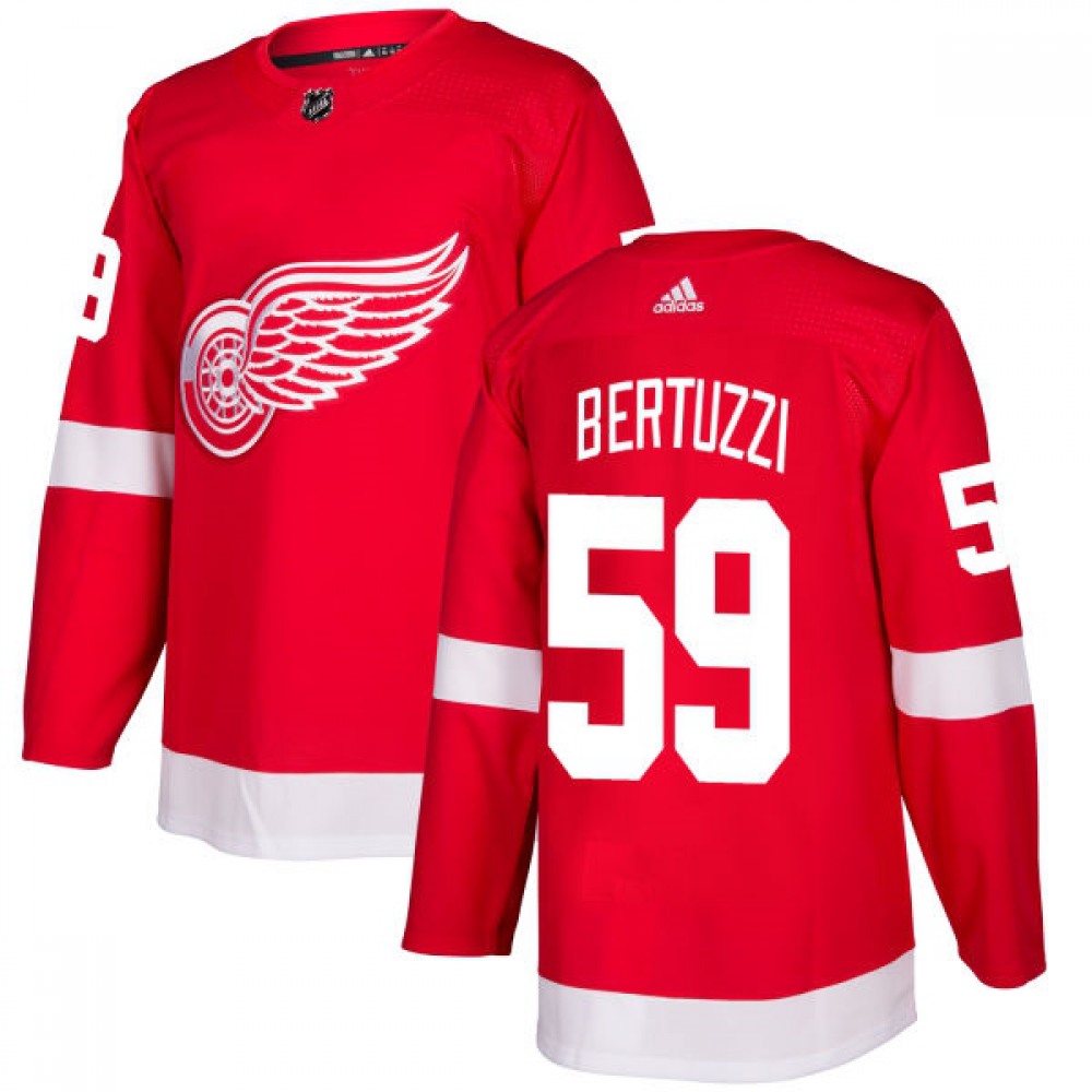 Men's Detroit Red Wings #59 Tyler Bertuzzi Red Stitched NHL Jersey