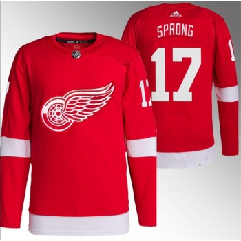 Men's Detroit Red Wings #17 Daniel Sprong Red Stitched Jersey Men's Detroit Red Wings #17 Daniel Sprong Red Stitched Jersey