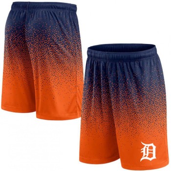 Men's Detroit Tigers Navy/Orange Ombre Shorts Men's Detroit Tigers Navy/Orange Ombre Shorts