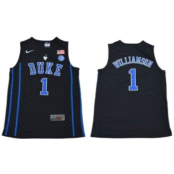 Men's Duke Blue Devils #1 Zion Williamson Black Basketball Elite Stitched NCAA Jersey Men's Duke Blue Devils #1 Zion Williamson Black Basketball Elite Stitched NCAA Jersey