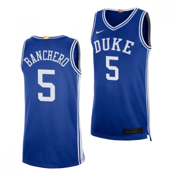 Men's Duke Blue Devils #5 Paolo Banchero Royal 2021-22 College Basketball Stitched NCAA Jersey Men's Duke Blue Devils #5 Paolo Banchero Royal 2021-22 College Basketball Stitched NCAA Jersey