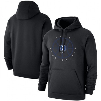 Men's Duke Blue Devils Black Basketball Icon Club Fleece Pullover Hoodie Men's Duke Blue Devils Black Basketball Icon Club Fleece Pullover Hoodie