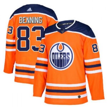 Men's Edmonton Oilers #83 Matt Benning Orange Stitched NHL Jersey Men's Edmonton Oilers #83 Matt Benning Orange Stitched NHL Jersey