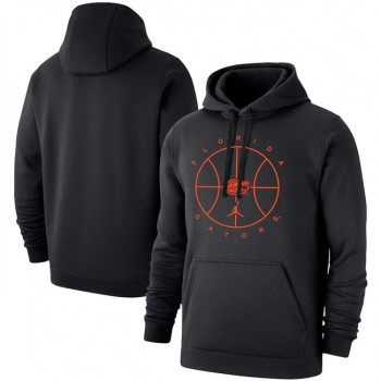 Men's Florida Gators Black Basketball Icon Club Fleece Pullover Hoodie Men's Florida Gators Black Basketball Icon Club Fleece Pullover Hoodie