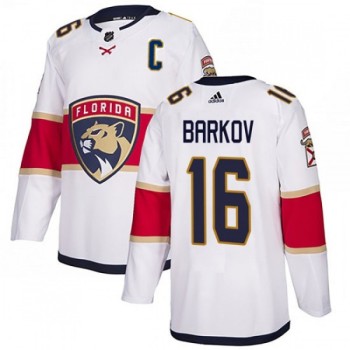 Men's Florida Panthers #16 Aleksander Barkov White Stitched Jersey Men's Florida Panthers #16 Aleksander Barkov White Stitched Jersey