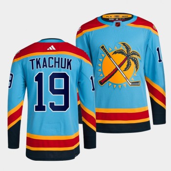Men's Florida Panthers #19 Matthew Tkachuk Blue 2022-23 Reverse Retro Stitched Jersey Men's Florida Panthers #19 Matthew Tkachuk Blue 2022-23 Reverse Retro Stitched Jersey