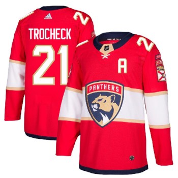 Men's Florida Panthers #21 Vincent Trocheck Red Stitched NHL Jersey Men's Florida Panthers #21 Vincent Trocheck Red Stitched NHL Jersey