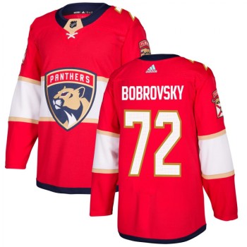 Men's Florida Panthers #72 Sergei Bobrovsky Red Stitched NHL Jersey Men's Florida Panthers #72 Sergei Bobrovsky Red Stitched NHL Jersey