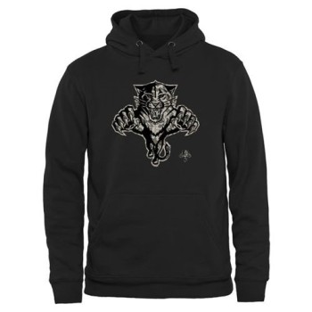 Men's Florida Panthers Black Rink Warrior Pullover Hoodie Men's Florida Panthers Black Rink Warrior Pullover Hoodie