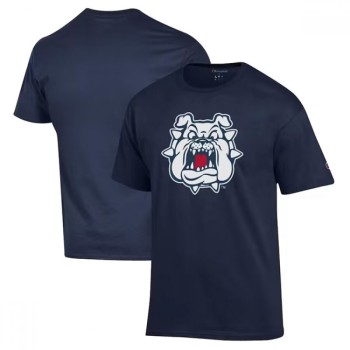 Men's Fresno State Bulldogs Navy Champion T-Shirt Men's Fresno State Bulldogs Navy Champion T-Shirt