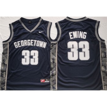 Men's Georgetown Hoyas #33 Patrick Ewing Navy Stitched Jersey Men's Georgetown Hoyas #33 Patrick Ewing Navy Stitched Jersey