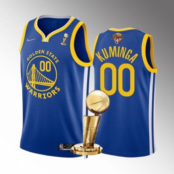 Men's Golden State Warriors #00 Jonathan Kuminga 2022 Royal NBA Finals Champions Stitched Jersey Men's Golden State Warriors #00 Jonathan Kuminga 2022 Royal NBA Finals Champions Stitched Jersey