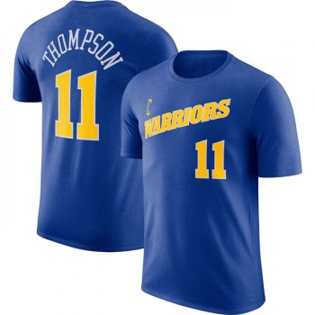 Men's Golden State Warriors #11 Klay Thompson Blue 2022/23 Name & Number T-Shirt Men's Golden State Warriors #11 Klay Thompson Blue 2022/23 Name & Number T-Shirt