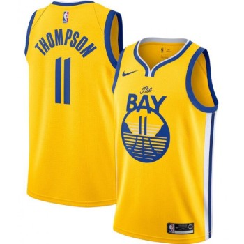 Men's Golden State Warriors #11 Klay Thompson Gold Statement Edition Stitched Jersey Men's Golden State Warriors #11 Klay Thompson Gold Statement Edition Stitched Jersey