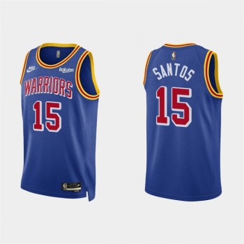 Men's Golden State Warriors #15 Gui Santos 2022 Royal Stitched Basketball Jersey Men's Golden State Warriors #15 Gui Santos 2022 Royal Stitched Basketball Jersey