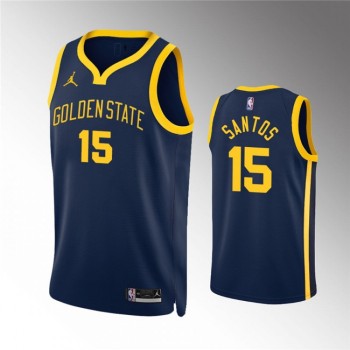 Men's Golden State Warriors #15 Gui Santos Navy Statement Edition Stitched Jersey Men's Golden State Warriors #15 Gui Santos Navy Statement Edition Stitched Jersey