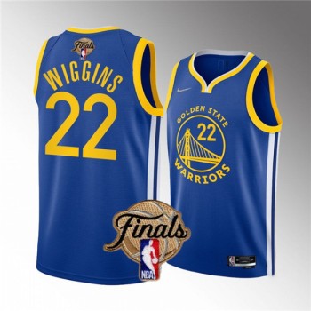 Men's Golden State Warriors #22 Andrew Wiggins 2022 Royal NBA Finals Stitched Jersey Men's Golden State Warriors #22 Andrew Wiggins 2022 Royal NBA Finals Stitched Jersey
