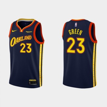 Men's Golden State Warriors #23 Draymond Green 2020-21 Navy City Edition Stitched NBA Jersey Men's Golden State Warriors #23 Draymond Green 2020-21 Navy City Edition Stitched NBA Jersey