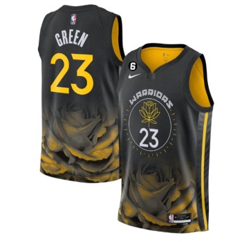 Men's Golden State Warriors #23 Draymond Green 2022/2023 Black City edition Stitched Basketball Jersey Men's Golden State Warriors #23 Draymond Green 2022/2023 Black City edition Stitched Basketball Jersey