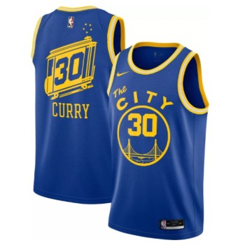 Men's Golden State Warriors #30 Stephen Curry 2020-2021 Blue Dri-FIT Hardwood Classic Stitched NBA Jersey Men's Golden State Warriors #30 Stephen Curry 2020-2021 Blue Dri-FIT Hardwood Classic Stitched NBA Jersey