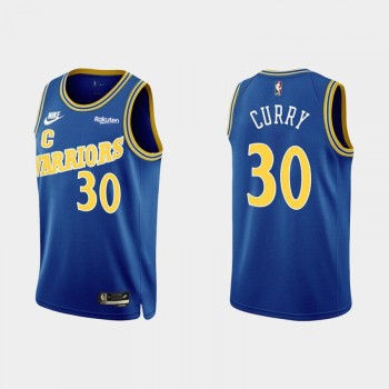 Men's Golden State Warriors #30 Stephen Curry 2022 Classic Edition Royal Stitched Basketball Jersey Men's Golden State Warriors #30 Stephen Curry 2022 Classic Edition Royal Stitched Basketball Jersey