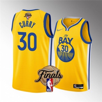 Men's Golden State Warriors #30 Stephen Curry 2022 Yellow NBA Finals Stitched Jersey Men's Golden State Warriors #30 Stephen Curry 2022 Yellow NBA Finals Stitched Jersey