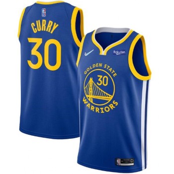 Men's Golden State Warriors #30 Stephen Curry 75th Anniversary Royal Stitched Basketball Jersey Men's Golden State Warriors #30 Stephen Curry 75th Anniversary Royal Stitched Basketball Jersey