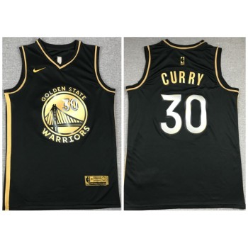 Men's Golden State Warriors #30 Stephen Curry Black Gold Edition Stitched Jersey Men's Golden State Warriors #30 Stephen Curry Black Gold Edition Stitched Jersey