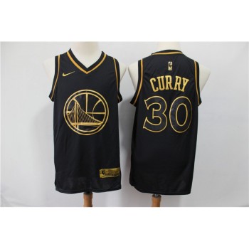 Men's Golden State Warriors #30 Stephen Curry Black Gold Stitched NBA Jersey Men's Golden State Warriors #30 Stephen Curry Black Gold Stitched NBA Jersey