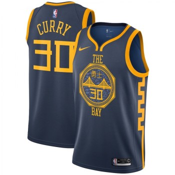 Men's Golden State Warriors #30 Stephen Curry Navy 2018/2019 City Edition Swingman Stitched NBA Jersey Men's Golden State Warriors #30 Stephen Curry Navy 2018/2019 City Edition Swingman Stitched NBA Jersey