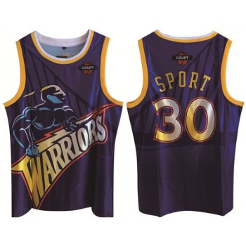 Men's Golden State Warriors #30 Stephen Curry Purple Print Basketball Jersey Men's Golden State Warriors #30 Stephen Curry Purple Print Basketball Jersey
